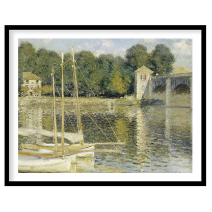 Immerse yourself in the serene beauty of this impressionist riverside scene. Capturing the gentle for hallway