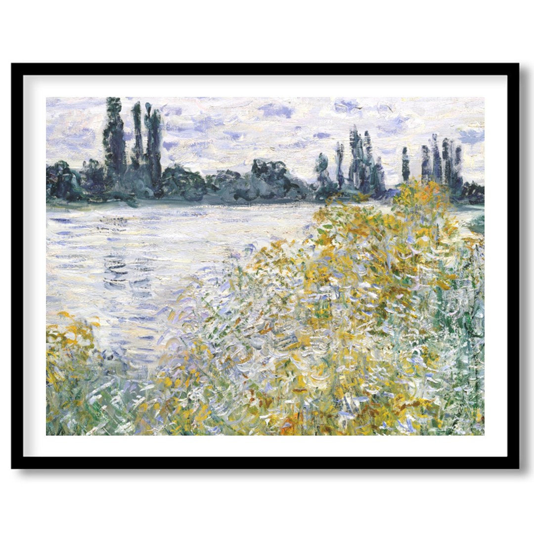 Experience the serene beauty of nature with 'Tranquil Riverside by Monet'. This artwork captures for interior