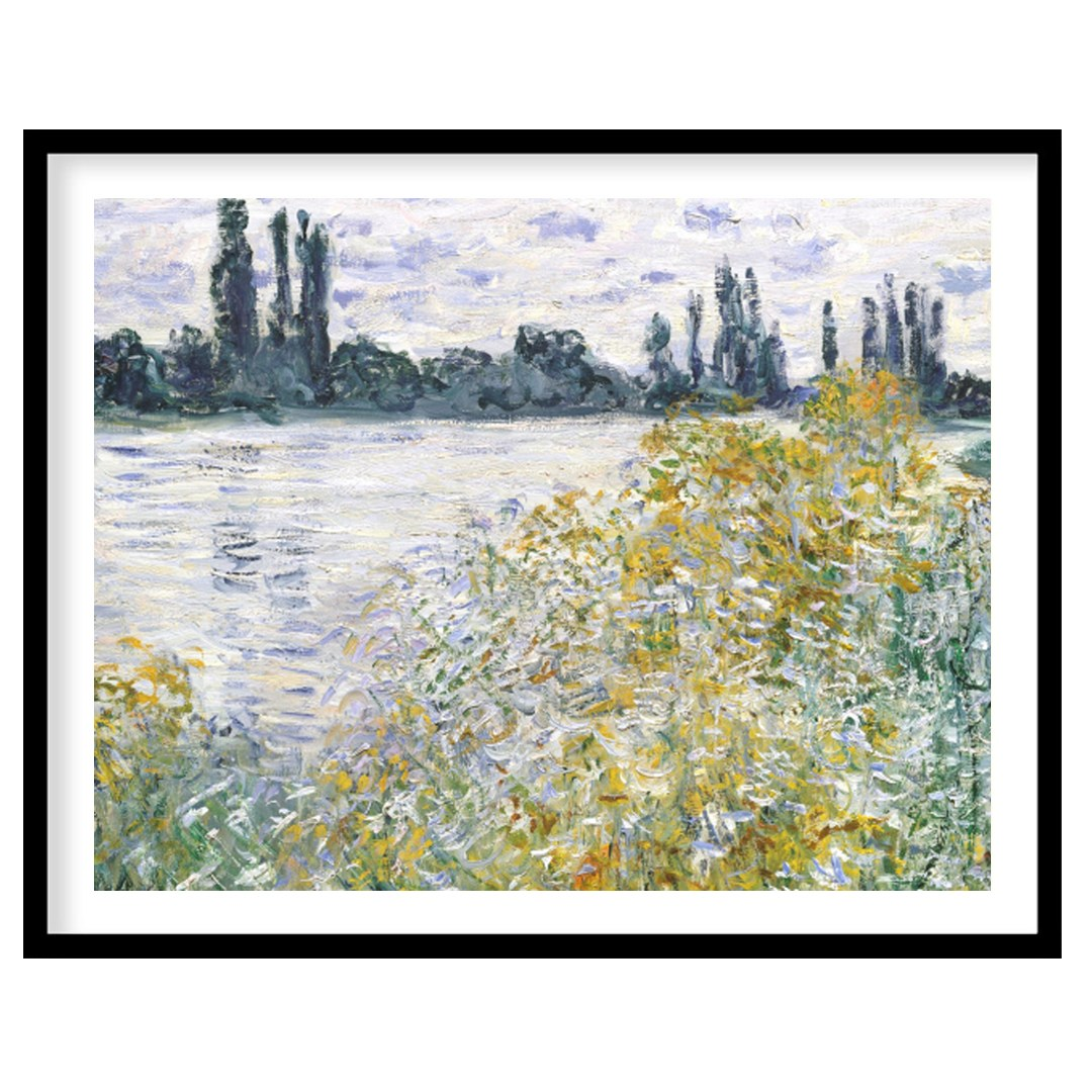 Experience the serene beauty of nature with 'Tranquil Riverside by Monet'. This artwork captures for interior