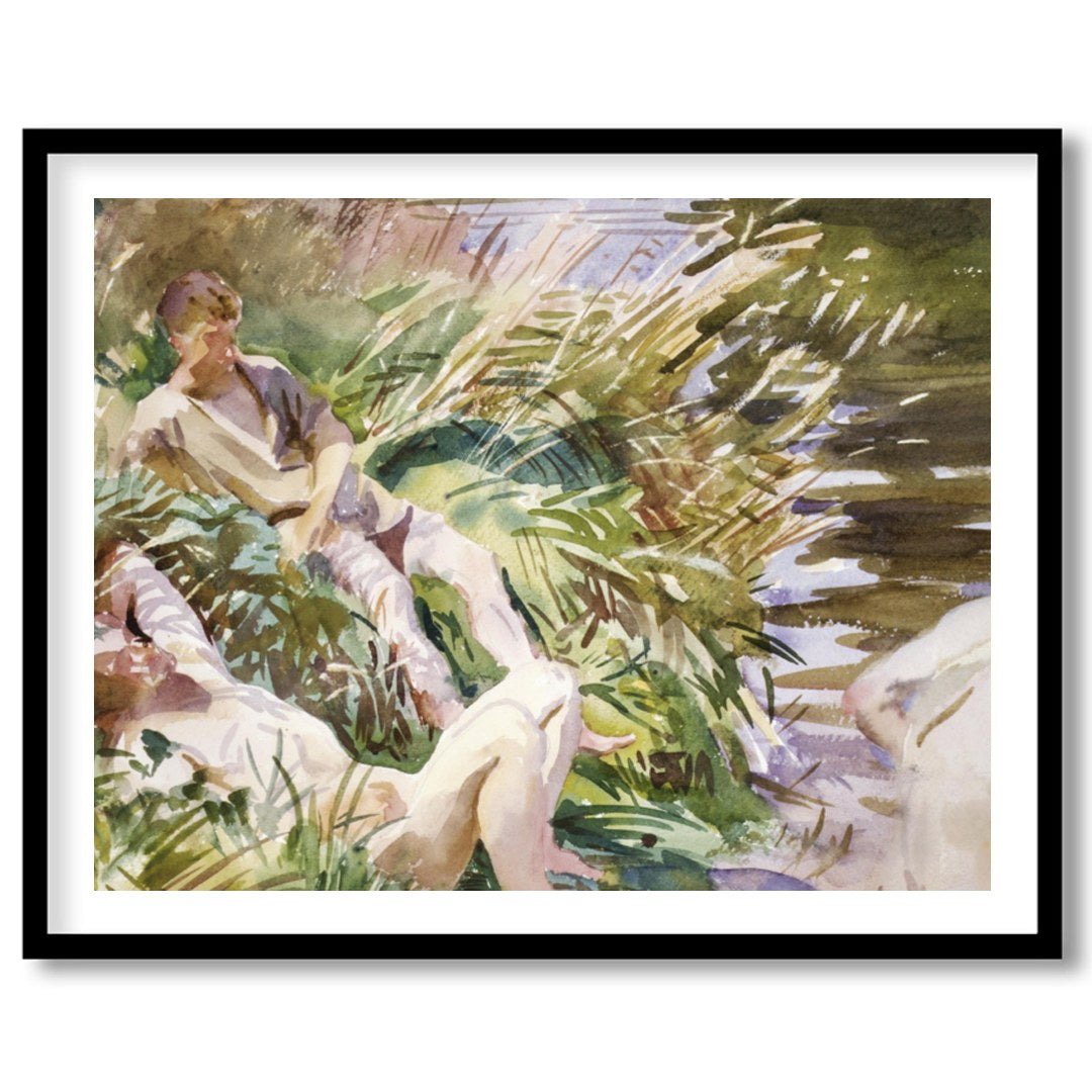 Immerse yourself in the serene beauty of this watercolor masterpiece, depicting a harmonious for space