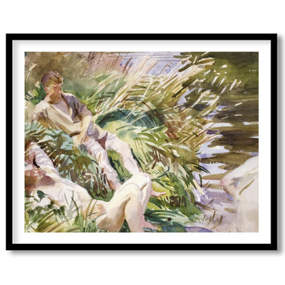 Immerse yourself in the serene beauty of this watercolor masterpiece, depicting a harmonious for space
