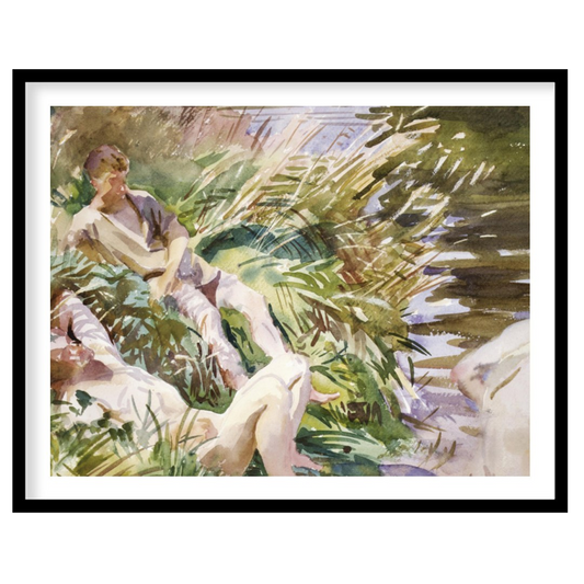 Immerse yourself in the serene beauty of this watercolor masterpiece, depicting a harmonious for space