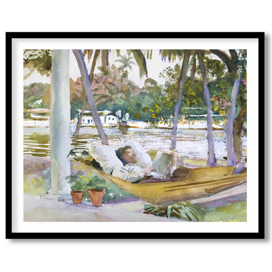Capture the serene essence of leisure with this exquisite watercolor scene showcasing a restful for bedroom