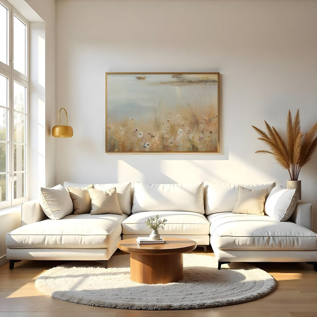 Immerse yourself in the serenity of a misty morning with this stunning piece of wall art. Featuring for Living Room