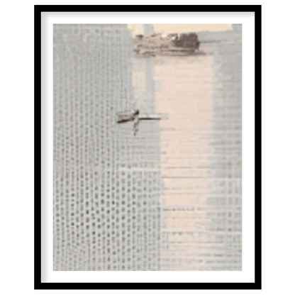 Invite serene coastal vibes into your home with this exquisite seascape painting. Featuring for dwelling