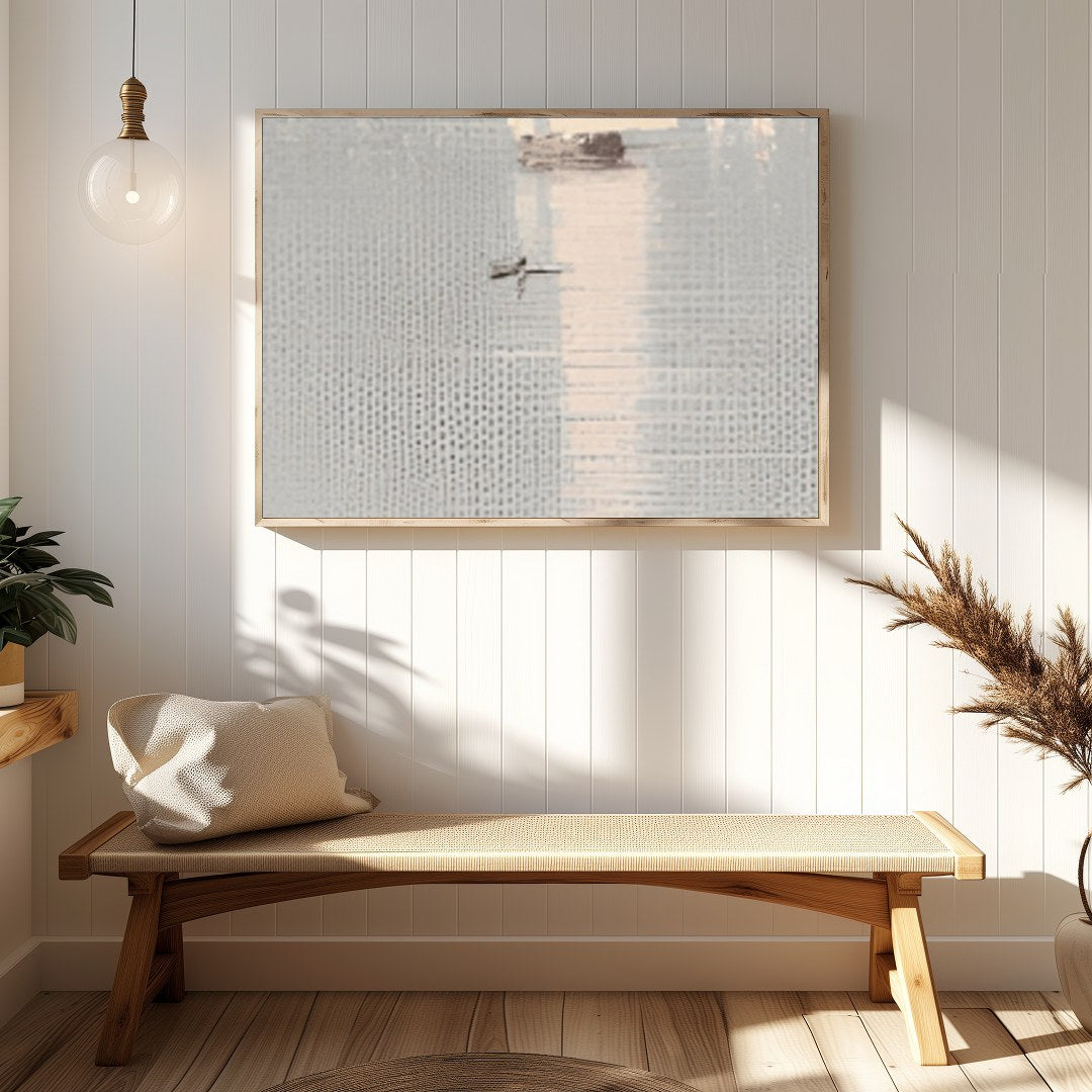 Invite serene coastal vibes into your home with this exquisite seascape painting. Featuring for Hallway