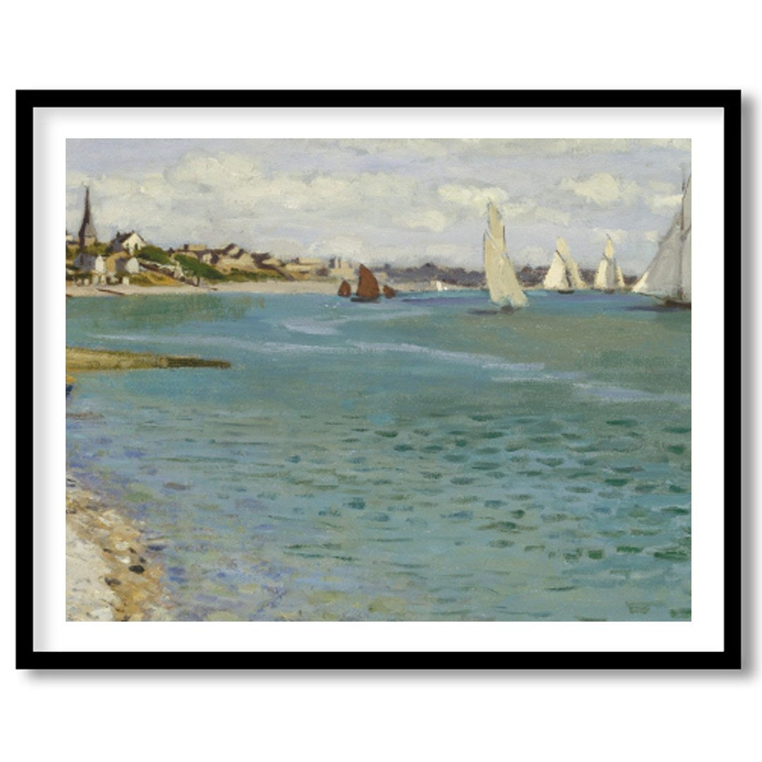 Immerse yourself in the serene beauty of this coastal regatta scene. This artwork captures the for studio