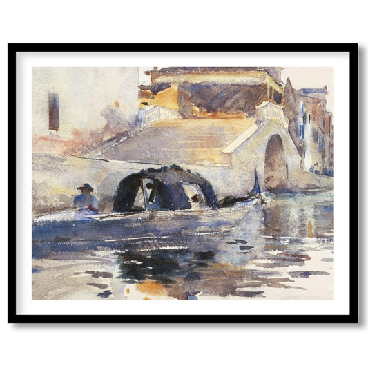 Experience the serene beauty of Venice's timeless canals with this delightful watercolor artwork. for nook