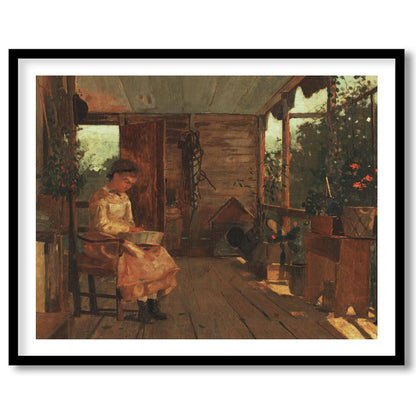Capture the essence of a serene afternoon with this exquisite painting, featuring a tranquil for area
