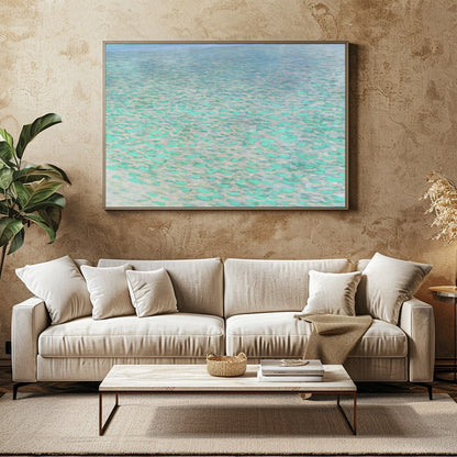 Experience serene elegance with the Tranquil Water Lilies Canvas, a breathtaking depiction of for Family Room