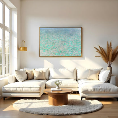 Experience serene elegance with the Tranquil Water Lilies Canvas, a breathtaking depiction of for Living Room