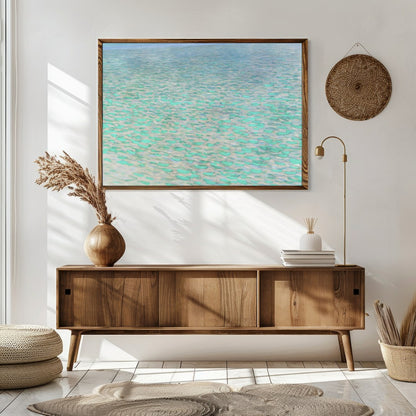Experience serene elegance with the Tranquil Water Lilies Canvas, a breathtaking depiction of for Sitting Area