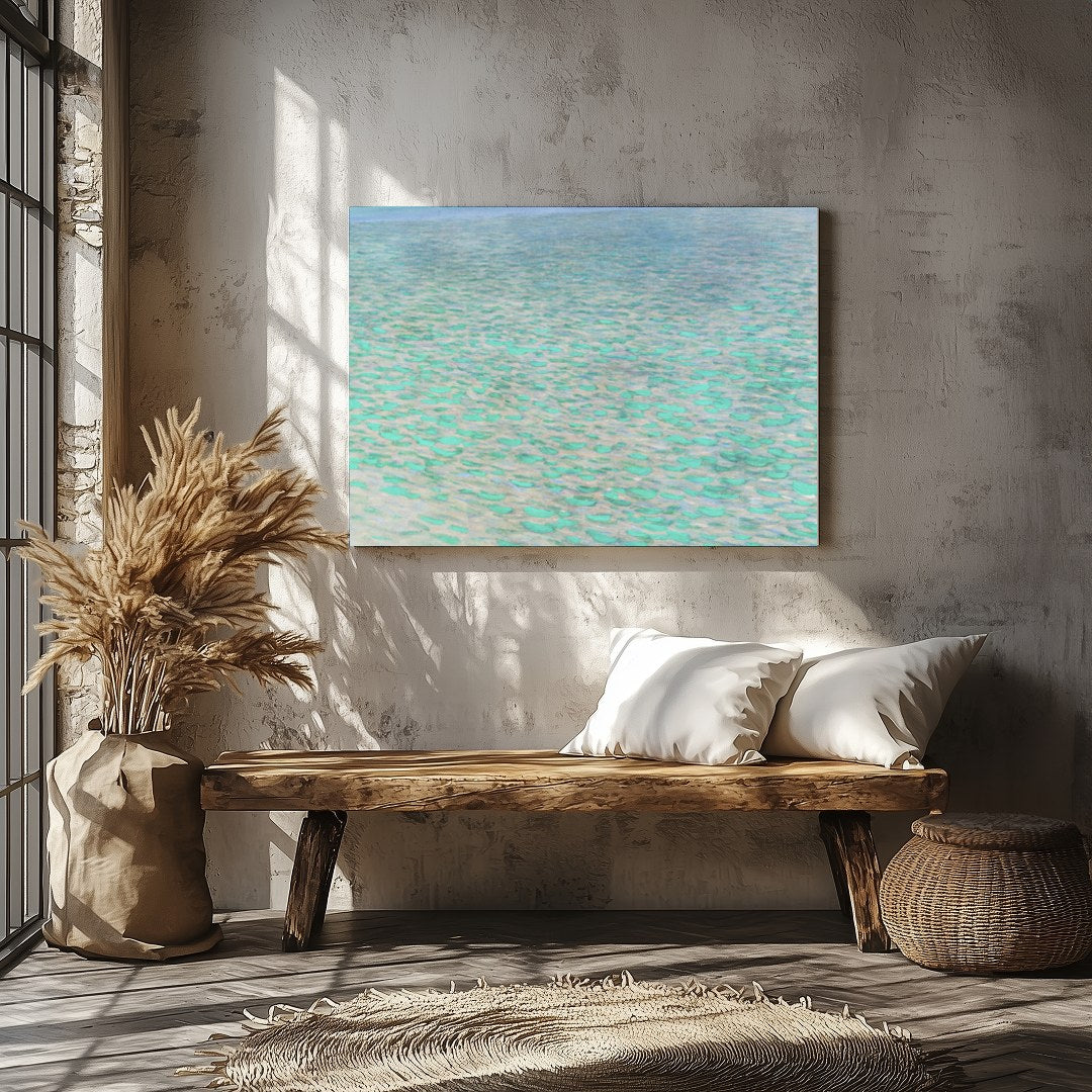 Experience serene elegance with the Tranquil Water Lilies Canvas, a breathtaking depiction of for Veranda