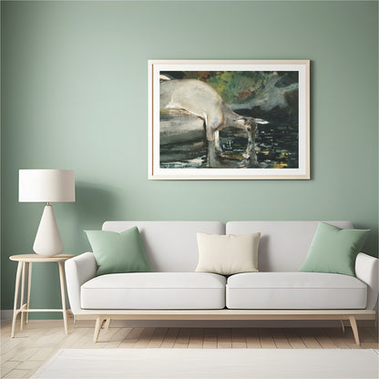 Immerse yourself in the serenity of nature with this captivating watercolor artwork. The piece for Hall