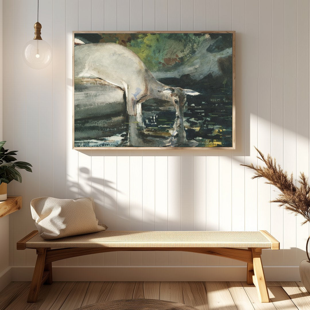 Immerse yourself in the serenity of nature with this captivating watercolor artwork. The piece for Hallway