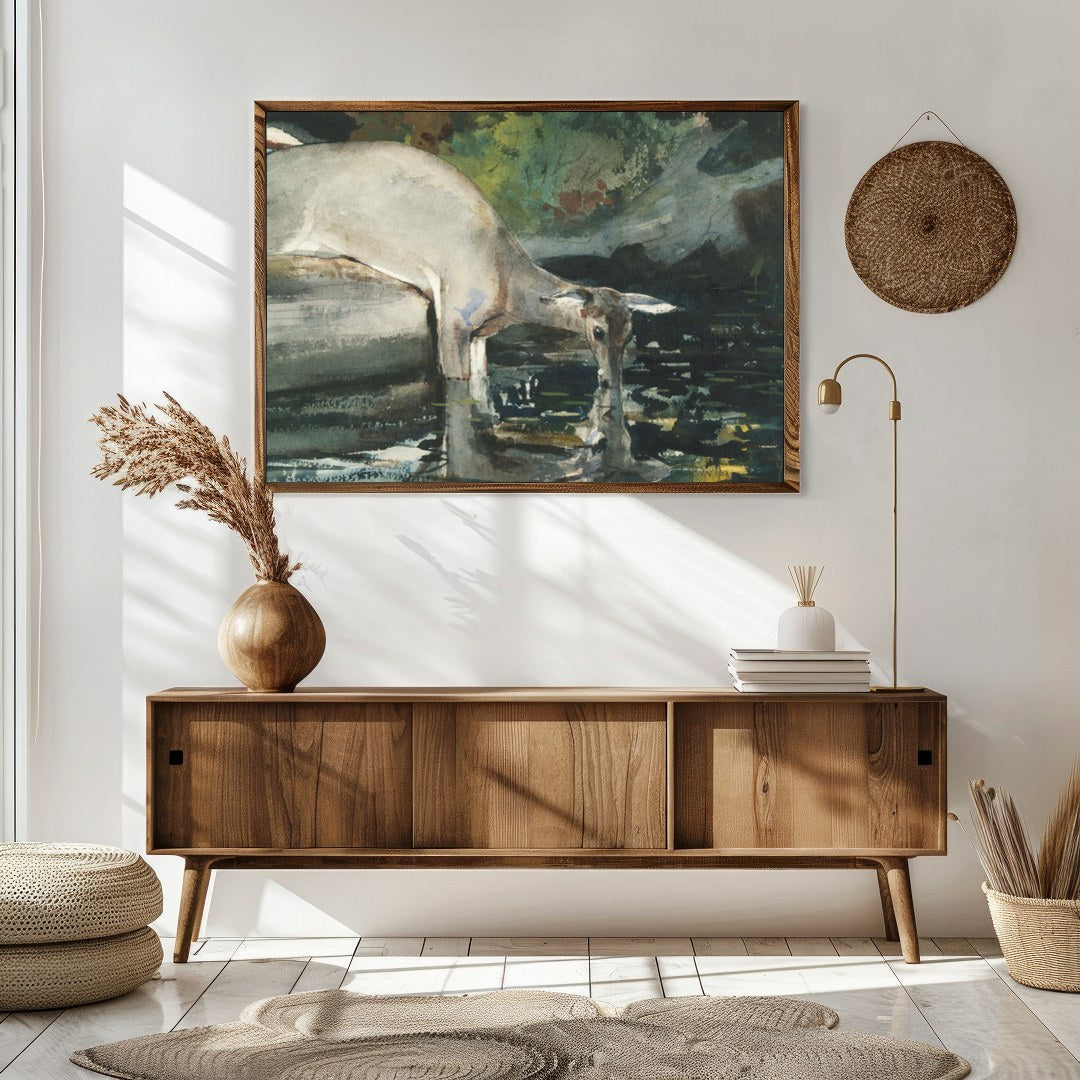 Immerse yourself in the serenity of nature with this captivating watercolor artwork. The piece for Sitting Area