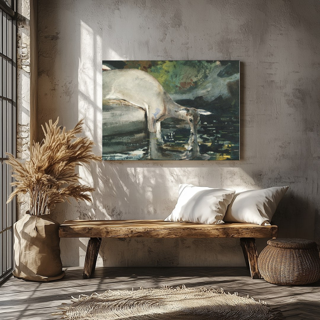 Immerse yourself in the serenity of nature with this captivating watercolor artwork. The piece for Veranda