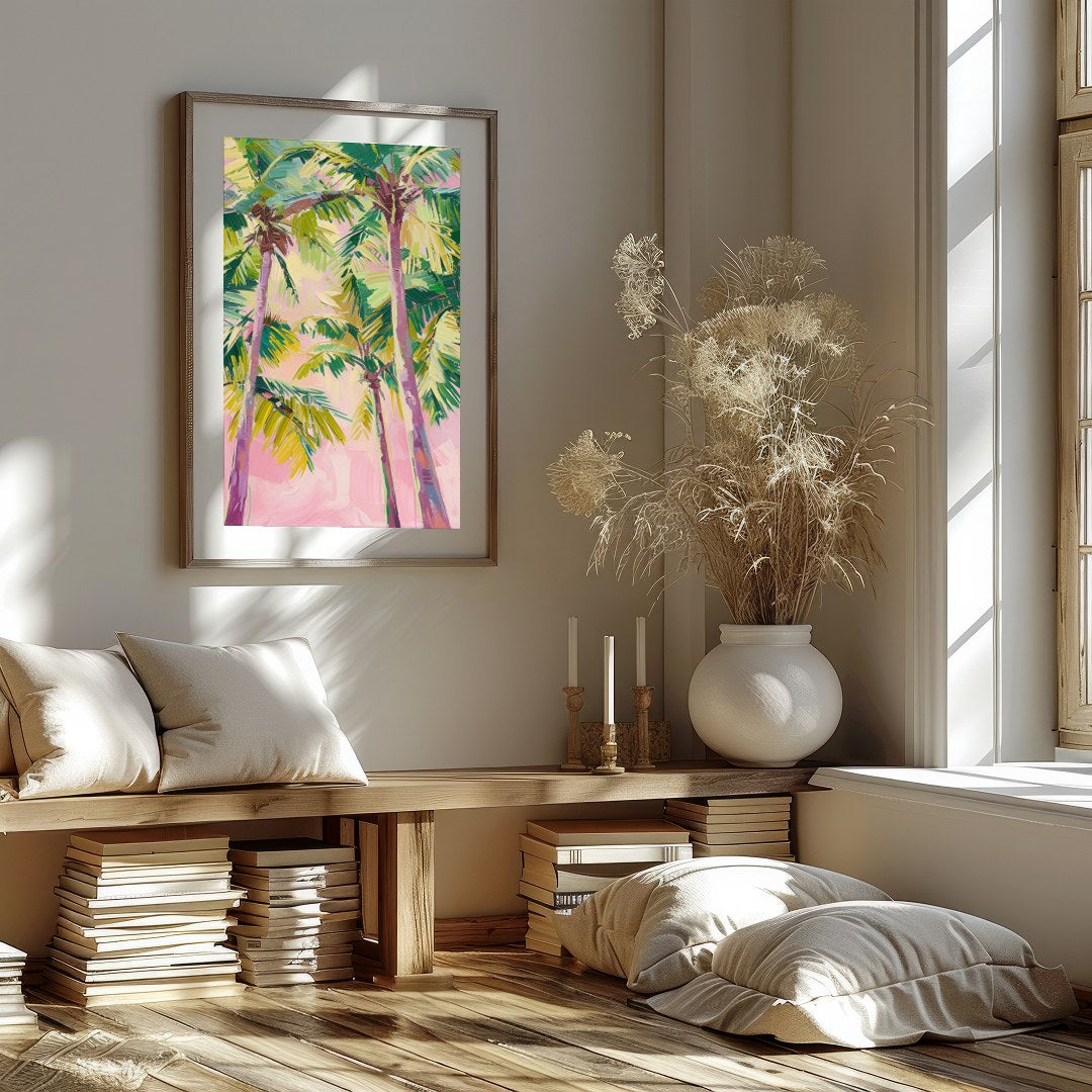 Bask in the relaxing ambience of 'Tropical Canopy Serenity', a vibrant piece that captures the for dwelling