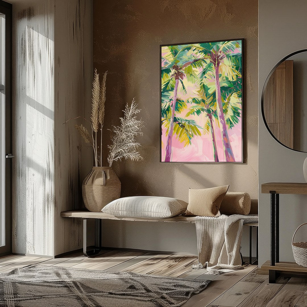 Bask in the relaxing ambience of 'Tropical Canopy Serenity', a vibrant piece that captures the for sanctuary