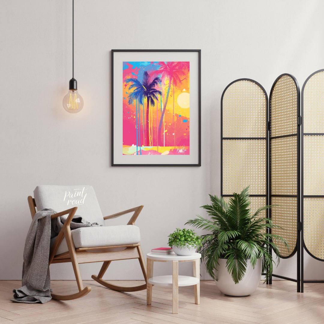 Tropical Drip Painting available online at Paintroad showing art beach and color