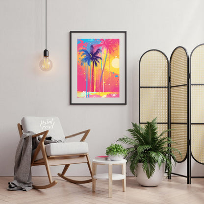 Tropical Drip Painting available online at Paintroad showing art beach and color