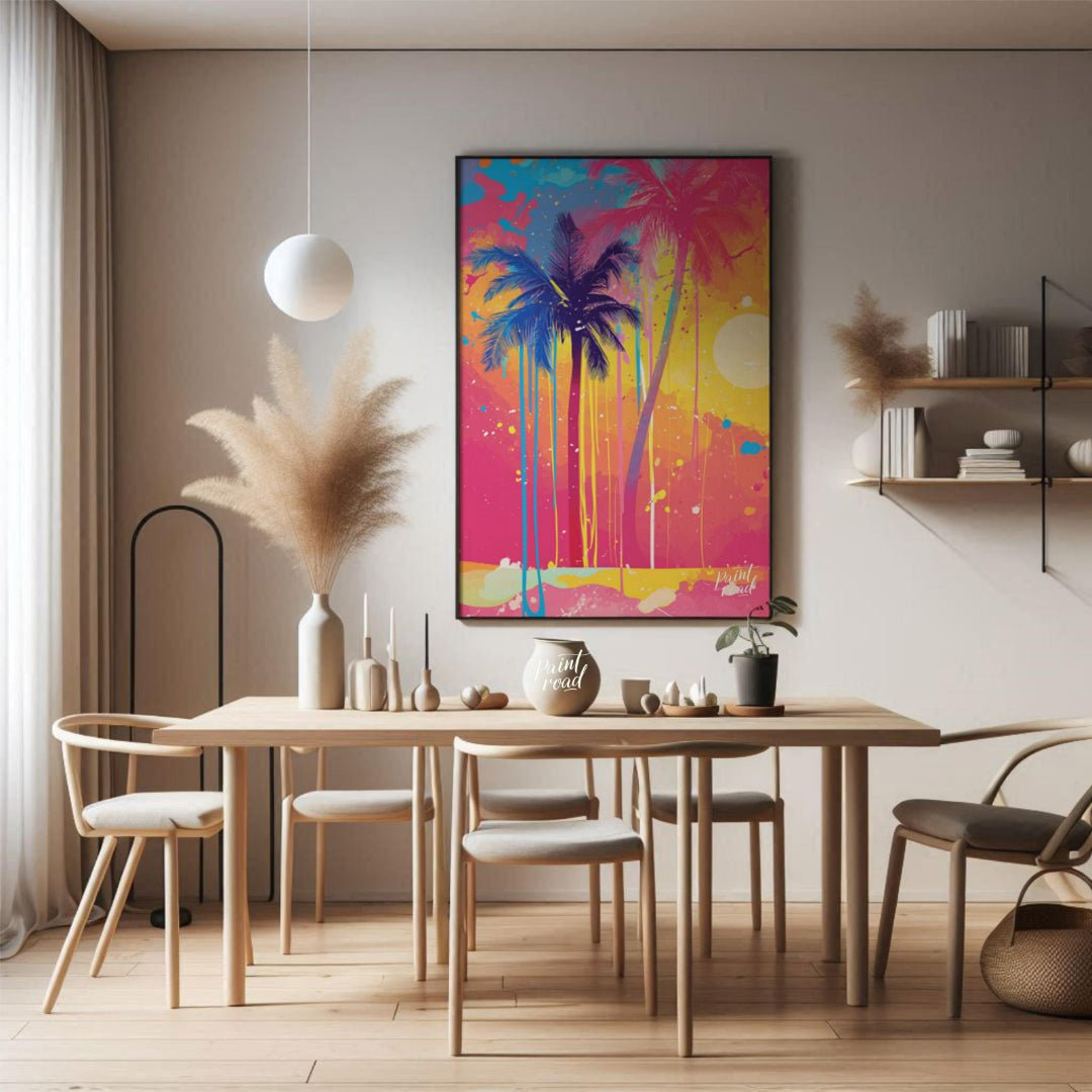 Tropical Drip Painting available online at Paintroad showing art beach and color