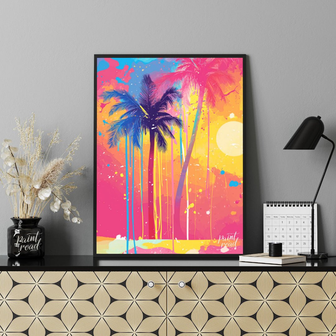 Tropical Drip Painting available online at Paintroad showing art beach and color