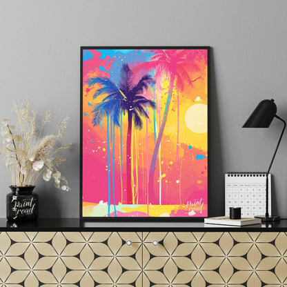Tropical Drip Painting available online at Paintroad showing art beach and color