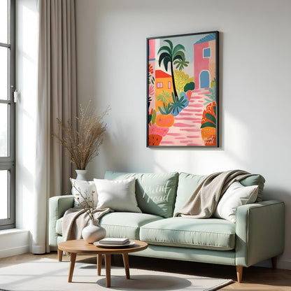 Tropical Town Bloom Painting available online at Paintroad showing architecture art and composition