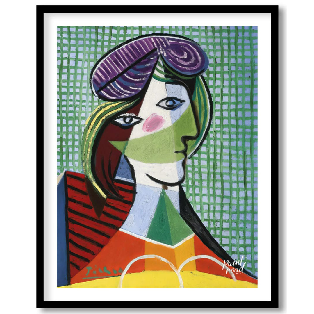 This vibrant and complex art print is Pablo Picasso’s “Tête de Femme” (Head of a Woman), a stunning… for abode