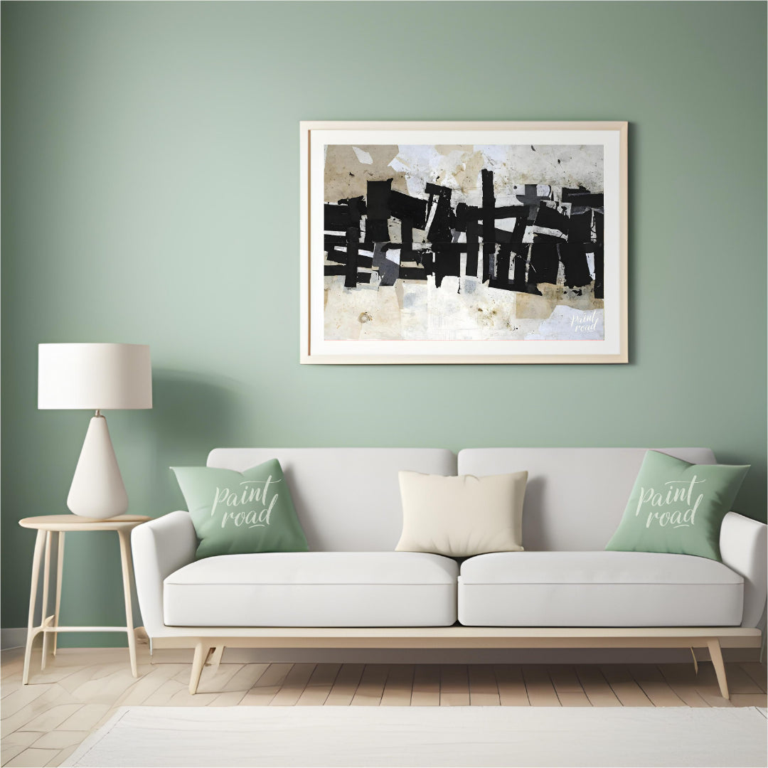 """Urban Fragment"" captures the raw, textural essence of a city's layered history. The composition… for living room