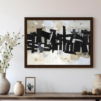"""Urban Fragment"" captures the raw, textural essence of a city's layered history. The composition… for living room