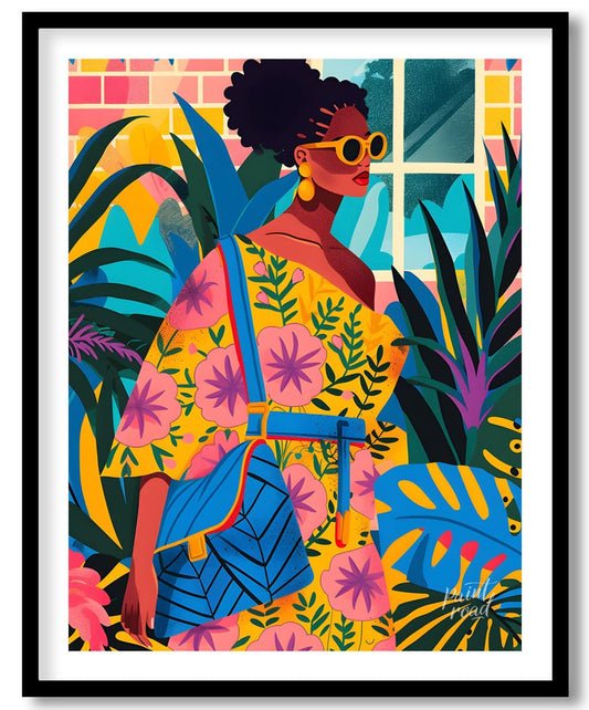 Urban Jungle Queen Painting available online at Paint Road for only Urban Jungle Queen showing attire beauty and bedroom