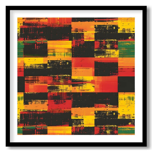 Urban Mosaic Painting available online at Paint Road for only Urban Mosaic showing Abstract abstract forms and artwork
