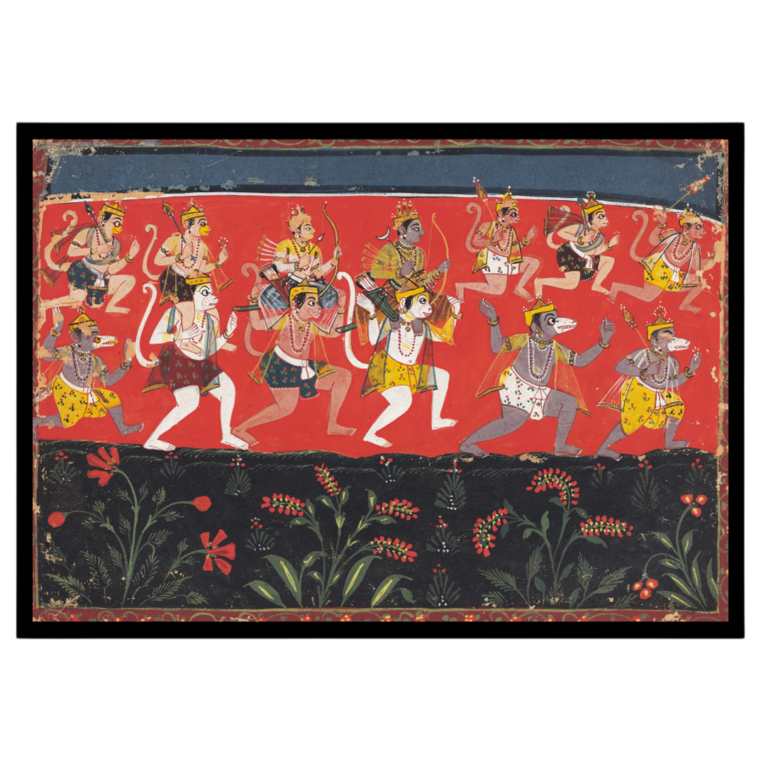 Immerse yourself in the vibrancy of devotion and epic tales with this striking depiction of for nook