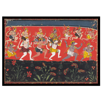 Immerse yourself in the vibrancy of devotion and epic tales with this striking depiction of for nook