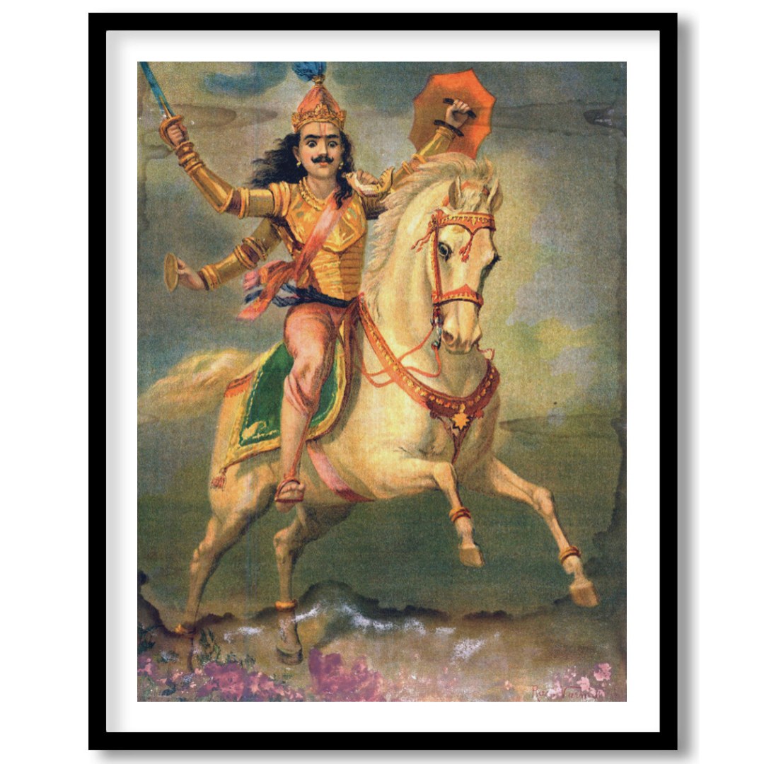 Experience the grandeur of a bygone era with this exquisite vintage artwork featuring a gallant for kitchen