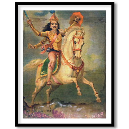 Experience the grandeur of a bygone era with this exquisite vintage artwork featuring a gallant for kitchen