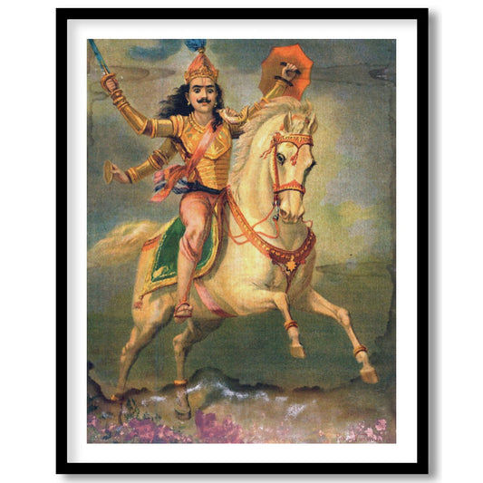 Experience the grandeur of a bygone era with this exquisite vintage artwork featuring a gallant for kitchen