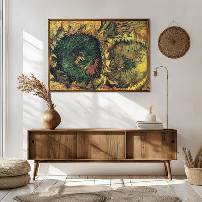 Immerse yourself in the vibrant world of Van Gogh with this captivating depiction of sunflowers. for Sitting Area