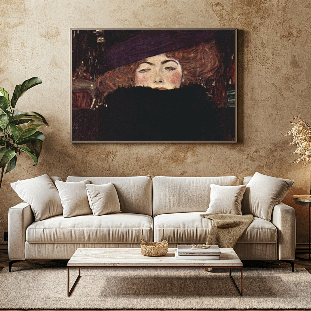 Immerse yourself in the allure of mystery with this captivating artwork, illustrating a woman for Family Room