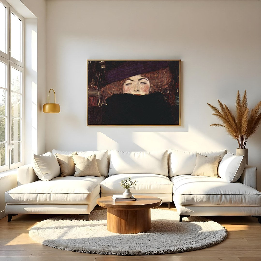 Immerse yourself in the allure of mystery with this captivating artwork, illustrating a woman for Living Room