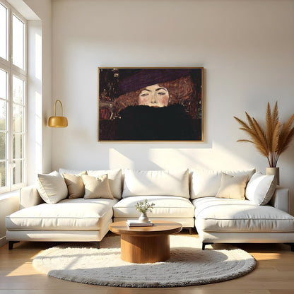 Immerse yourself in the allure of mystery with this captivating artwork, illustrating a woman for Living Room