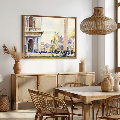 Immerse yourself in the timeless beauty of Venice with this exquisite watercolor artwork. Capturing for Dining