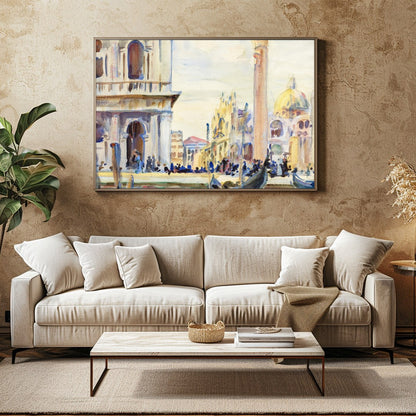 Immerse yourself in the timeless beauty of Venice with this exquisite watercolor artwork. Capturing for Family Room