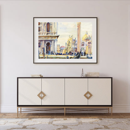 Immerse yourself in the timeless beauty of Venice with this exquisite watercolor artwork. Capturing for Foyer