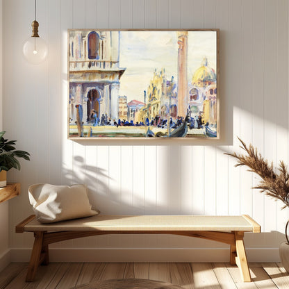 Immerse yourself in the timeless beauty of Venice with this exquisite watercolor artwork. Capturing for Hallway