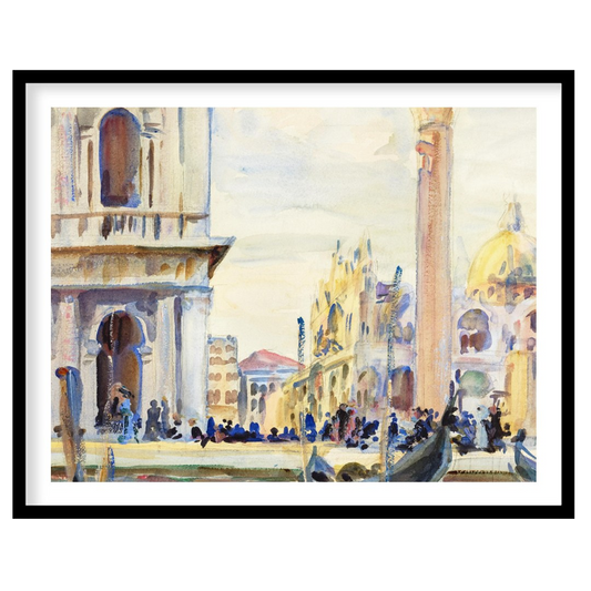 Immerse yourself in the timeless beauty of Venice with this exquisite watercolor artwork. Capturing for residence