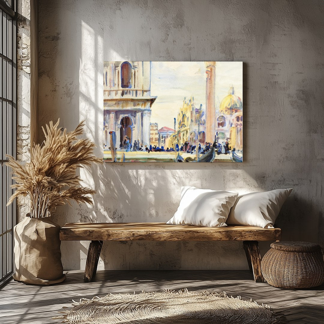 Immerse yourself in the timeless beauty of Venice with this exquisite watercolor artwork. Capturing for Veranda