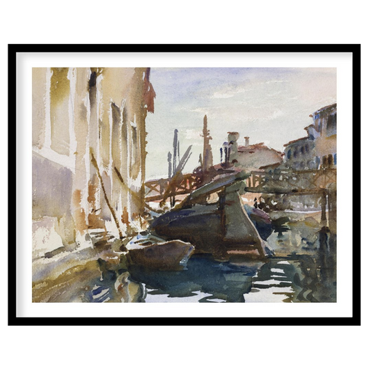 Immerse yourself in the serene beauty of Venice with this exquisite watercolor painting. Capturing for haven